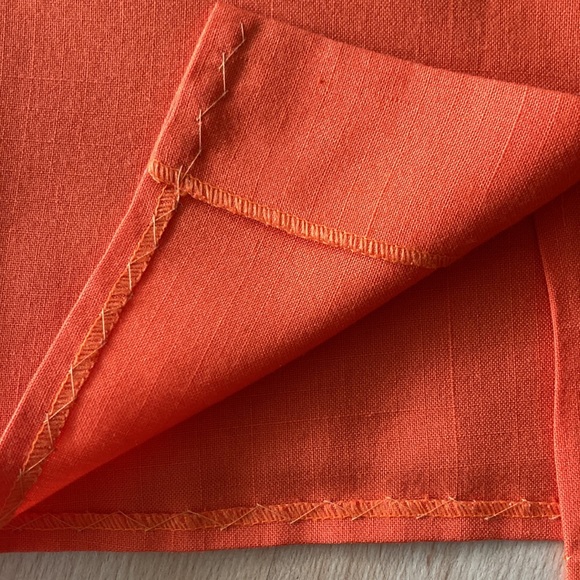 Vintage orange pencil skirt size 6 - Picture 8 of 10